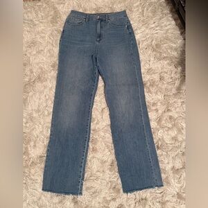 BOGO 🛍️ Fashion Nova Blue Straight Leg Jeans Distressed Bottoms